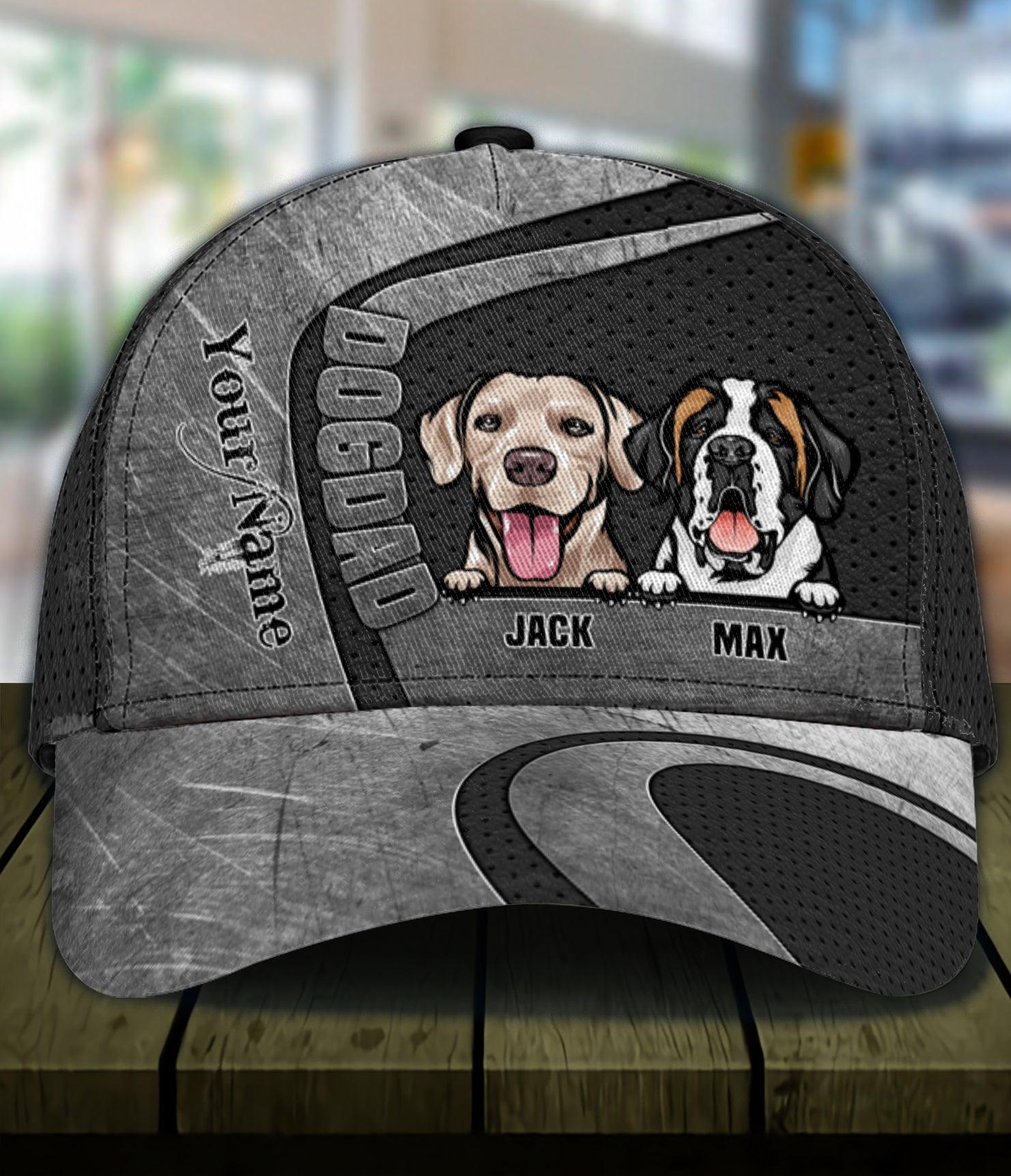 Personalized Dog Classic Cap, Personalized Gift for Dog Lovers, Dog Dad, Dog Mom Trucker Hats Custom Hats Gifts For Men & Women