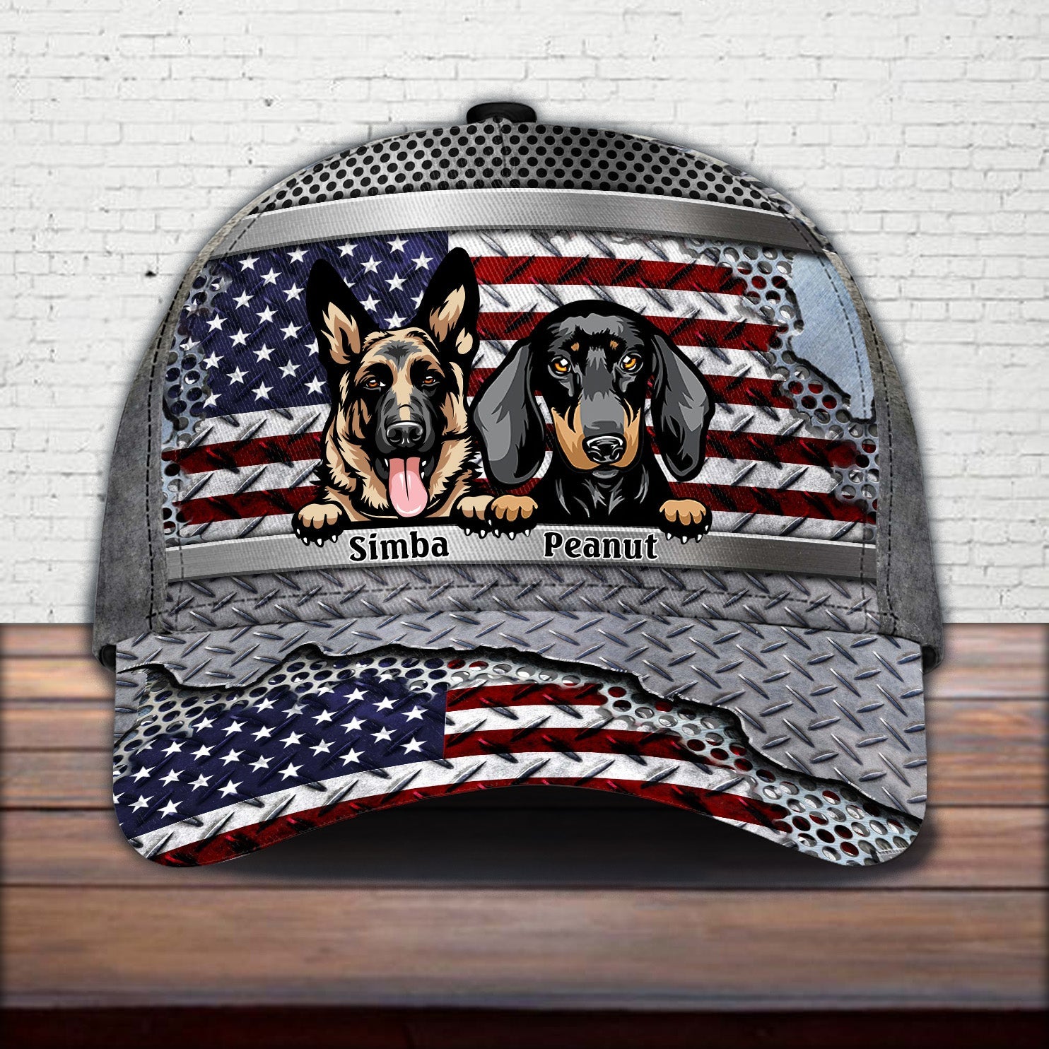 Personalized Dog Classic Cap, Personalized Gift for Dog Lovers, Dog Dad, Dog Mom Trucker Hats Custom Hats Gifts For Men & Women