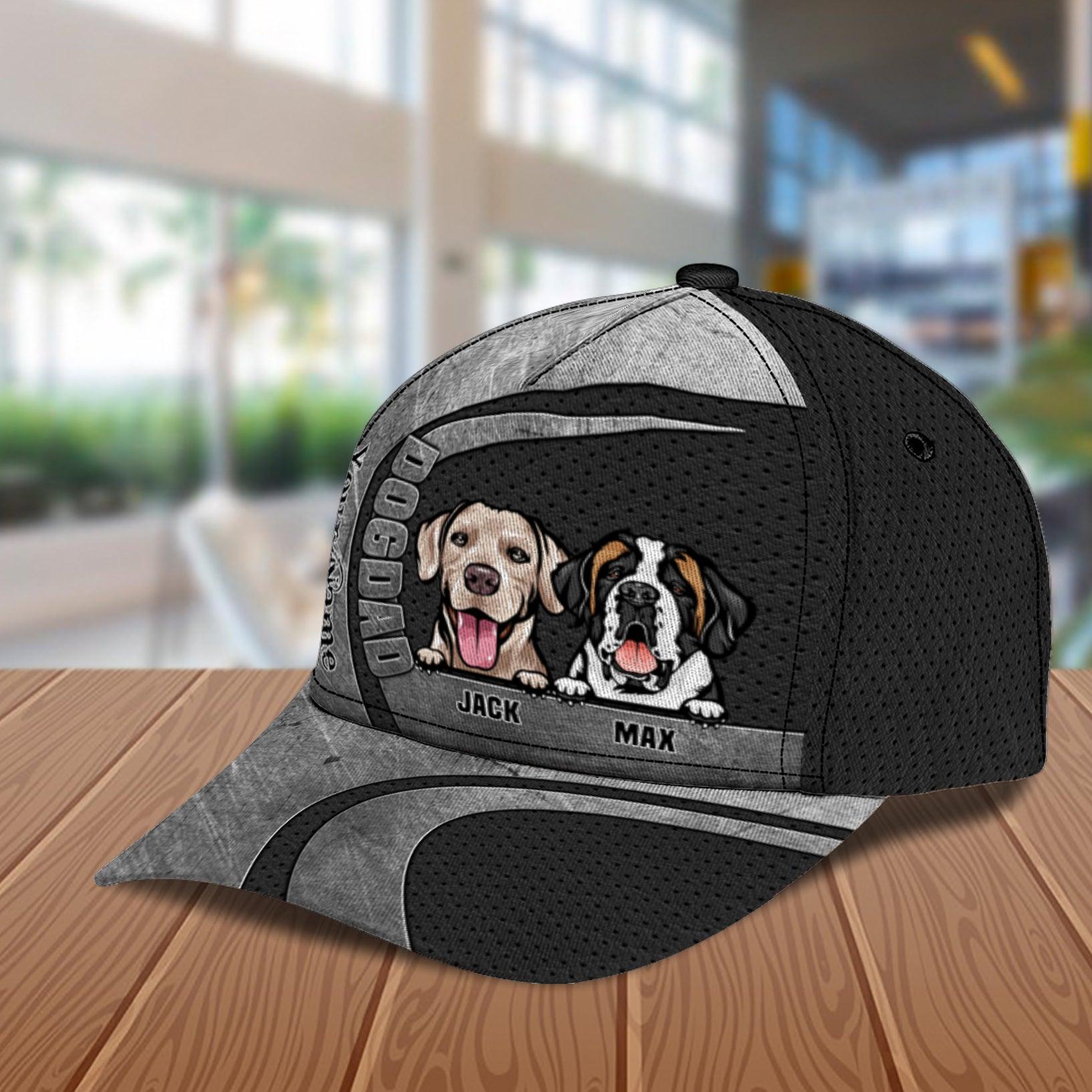 Personalized Dog Classic Cap, Personalized Gift for Dog Lovers, Dog Dad, Dog Mom Trucker Hats Custom Hats Gifts For Men & Women