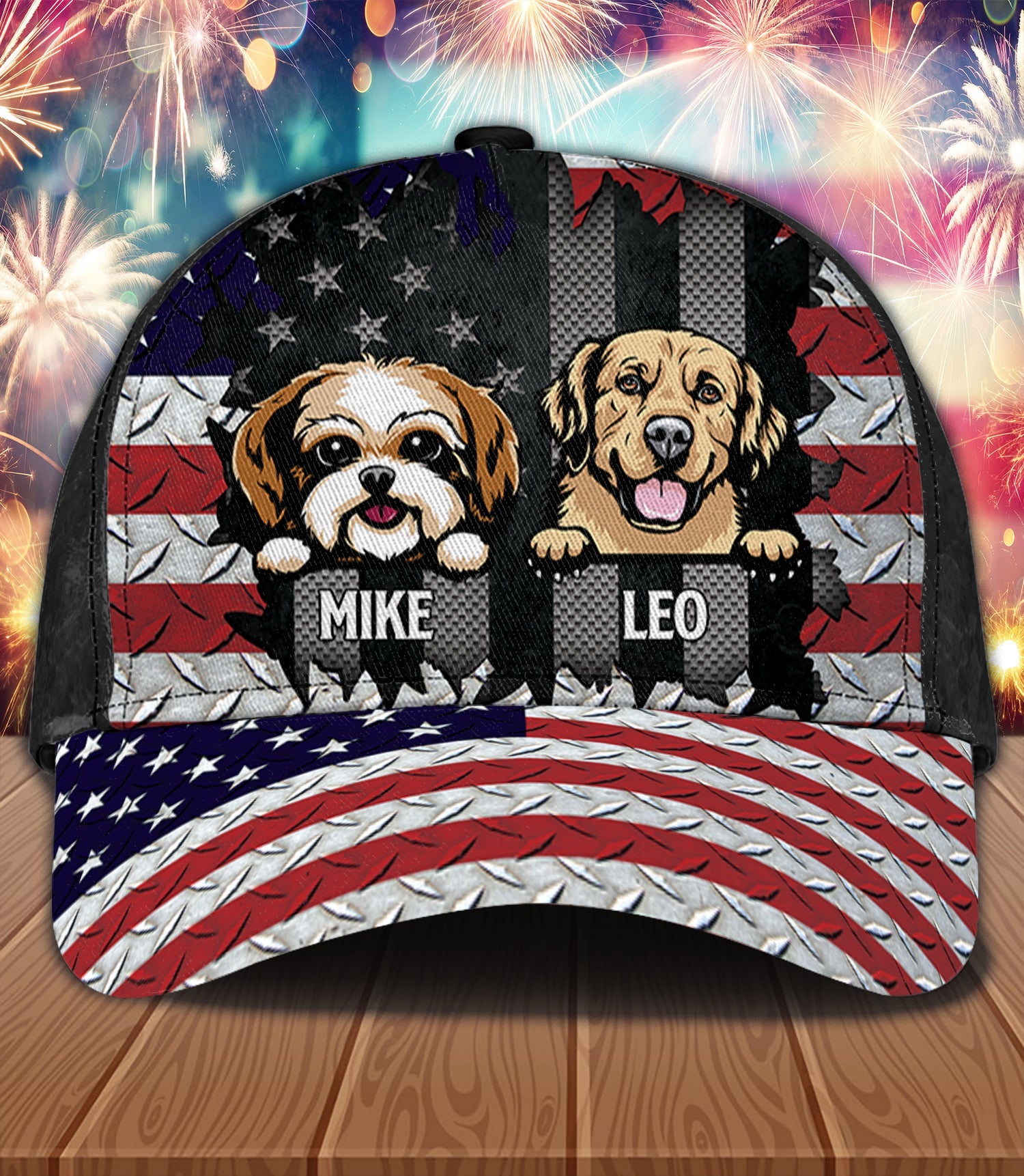 Personalized Dog Classic Cap, Personalized Gift for Dog Lovers, Dog Dad, Dog Mom Trucker Hats Custom Hats Gifts For Men & Women