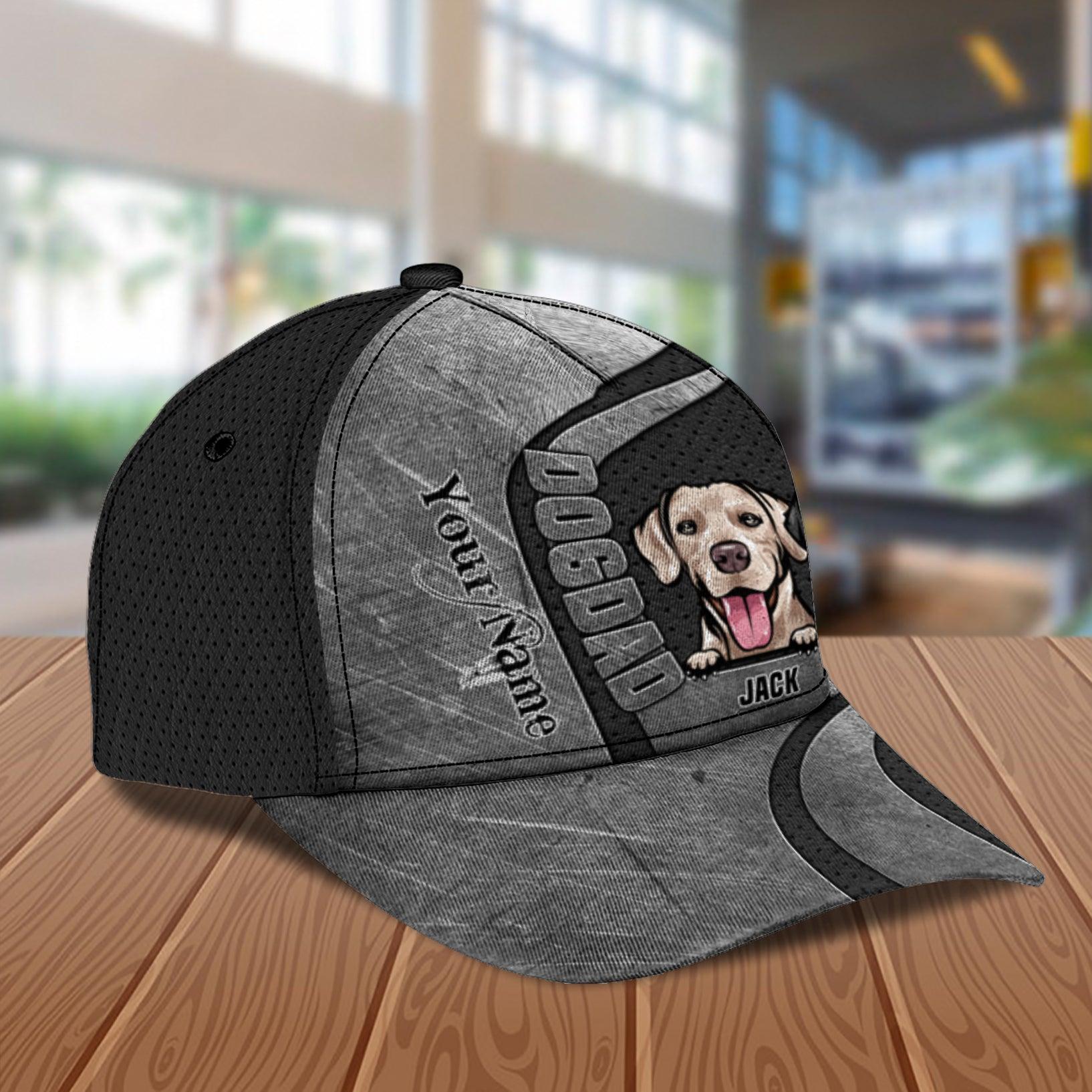 Personalized Dog Classic Cap, Personalized Gift for Dog Lovers, Dog Dad, Dog Mom Trucker Hats Custom Hats Gifts For Men & Women