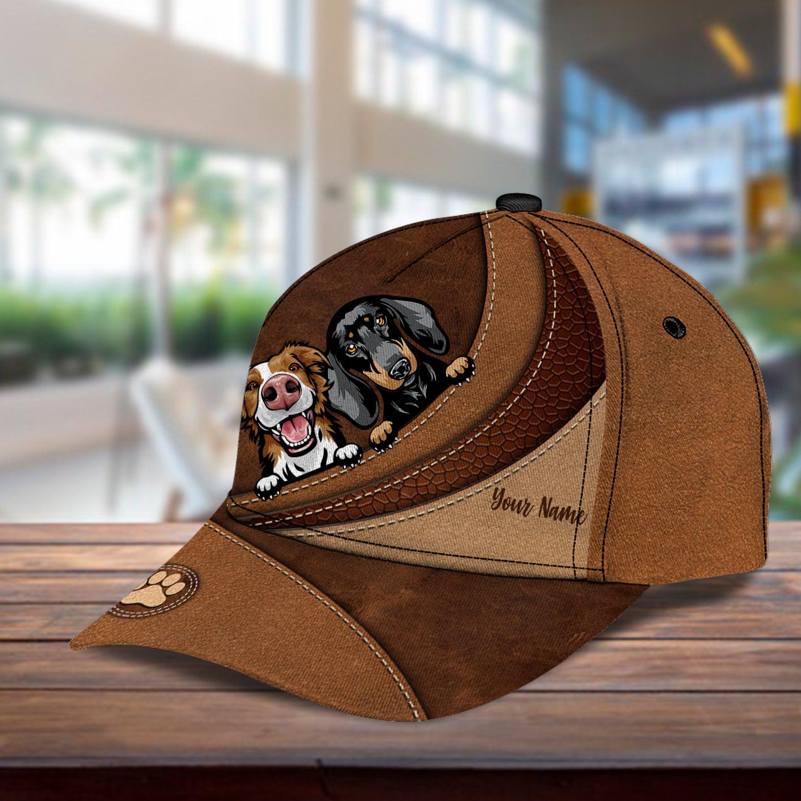 Personalized Dog Classic Cap, Personalized Gift for Dog Lovers, Dog Dad, Dog Mom Trucker Hats Custom Hats Gifts For Men & Women