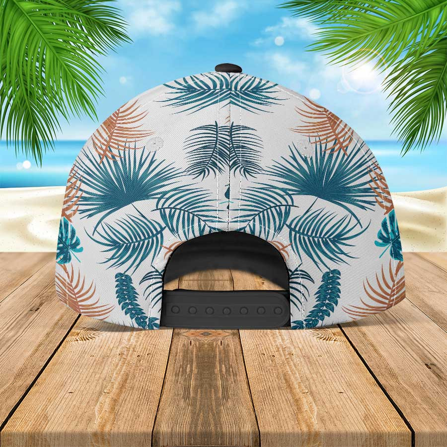 Personalized Dog Photo Hawaiian Beach Cap, Summer Hats for Dog Lovers for Women & Men Trucker Hats Custom Hats Gifts For Men & Women