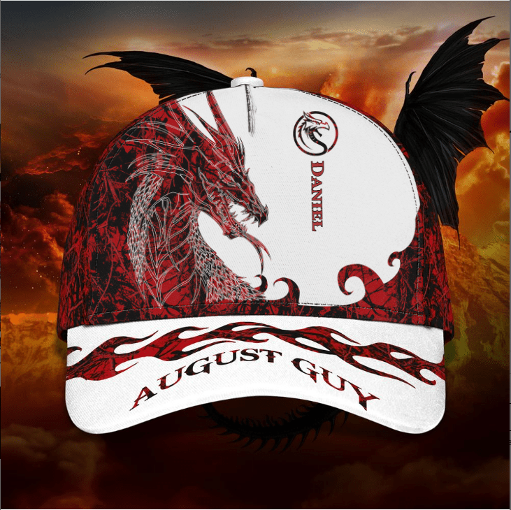 Personalized Dragon Classic Cap for Men,Women, Custom Name Hat for Friends, Dragon Lovers Trucker Hats Custom Hats Gifts For Men & Women