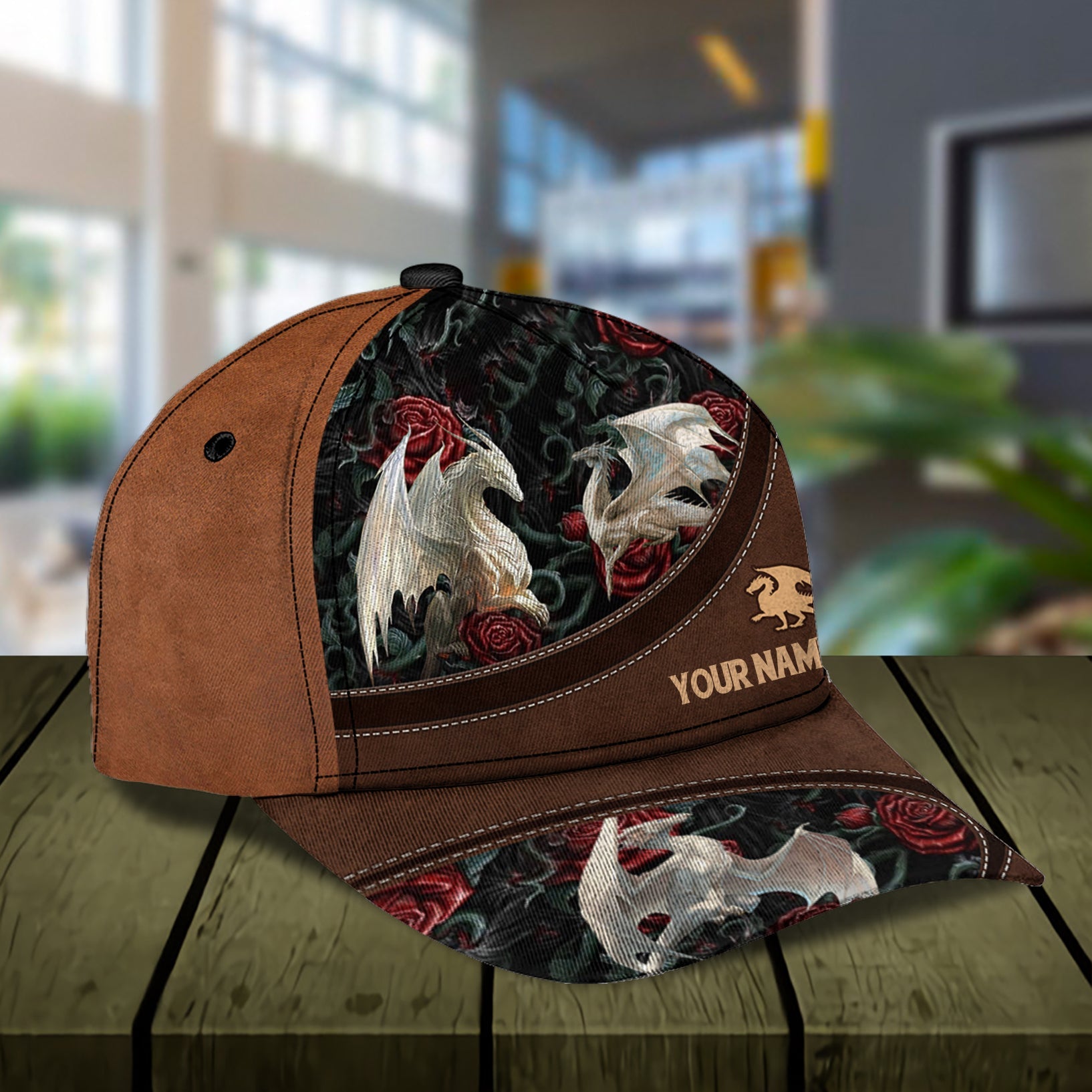 Personalized Dragon Classic Cap, Personalized Gift for Dragon Lovers Trucker Hats Custom Hats Gifts For Men & Women