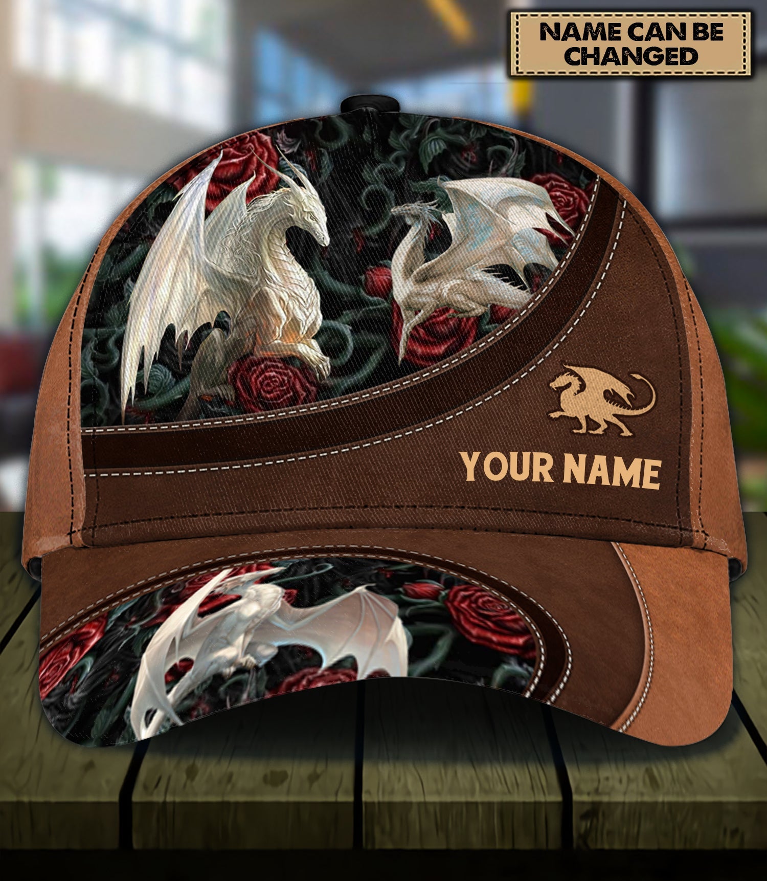 Personalized Dragon Classic Cap, Personalized Gift for Dragon Lovers Trucker Hats Custom Hats Gifts For Men & Women