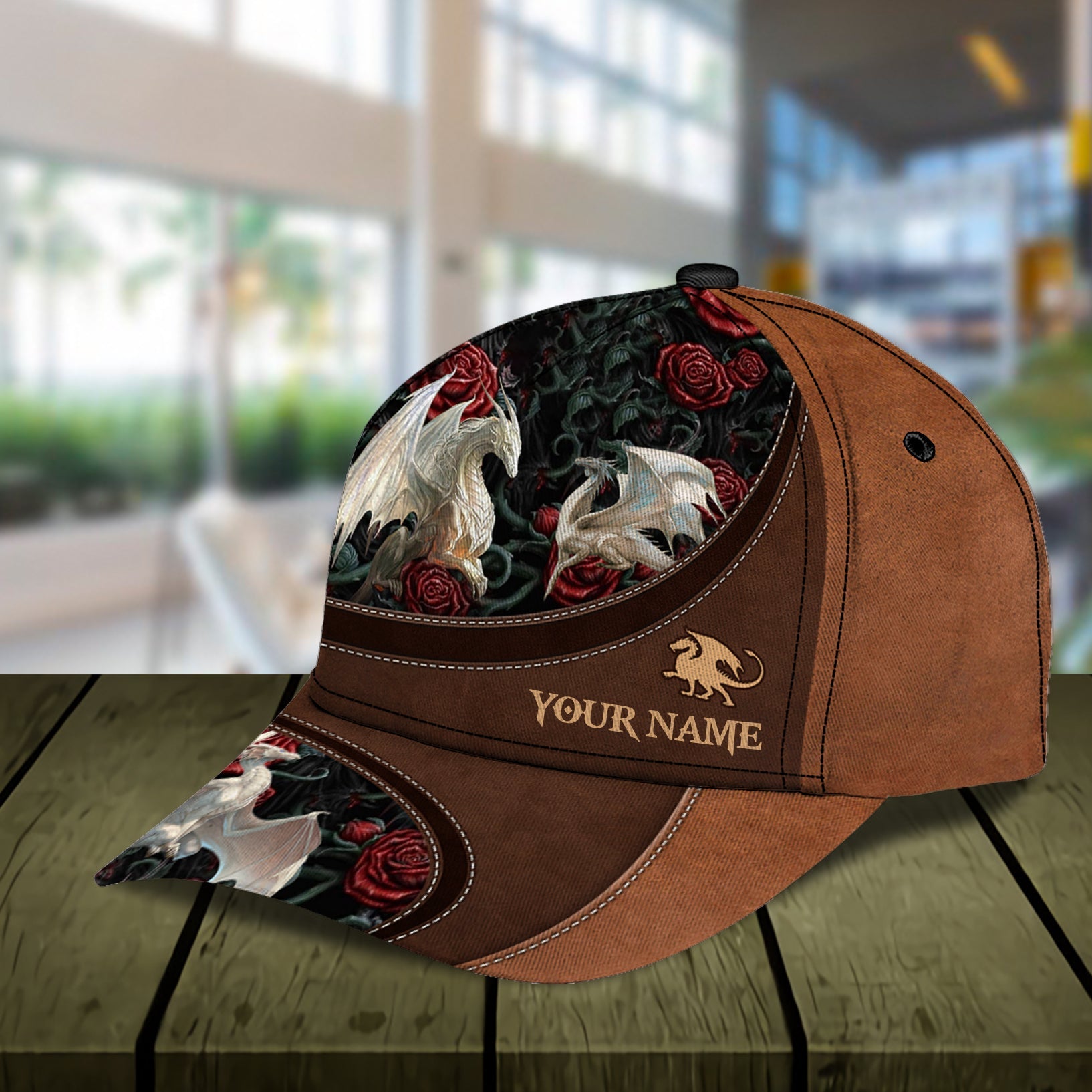 Personalized Dragon Classic Cap, Personalized Gift for Dragon Lovers Trucker Hats Custom Hats Gifts For Men & Women