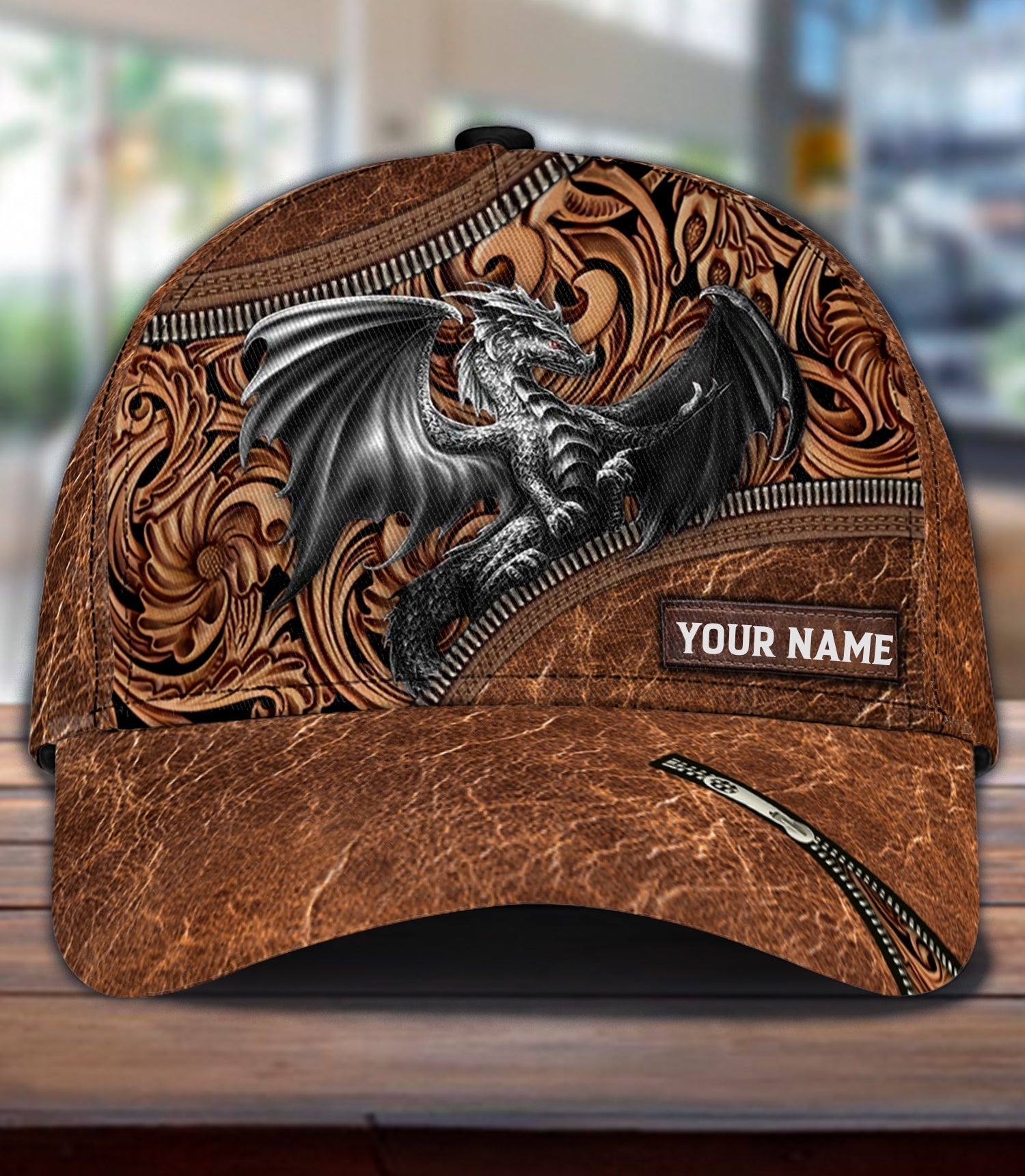 Personalized Dragon Classic Cap, Personalized Gift for Dragon Lovers Trucker Hats Custom Hats Gifts For Men & Women
