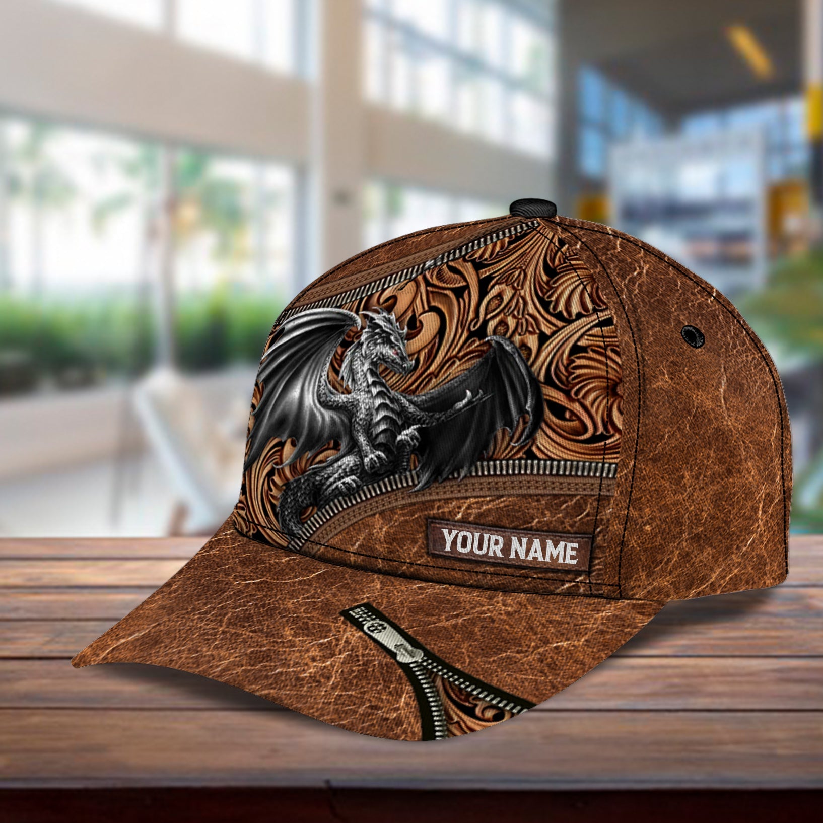 Personalized Dragon Classic Cap, Personalized Gift for Dragon Lovers Trucker Hats Custom Hats Gifts For Men & Women