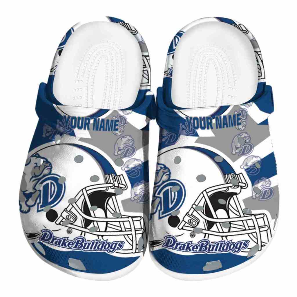 Personalized Drake Bulldogs Football Helmet ClogTVC1801787