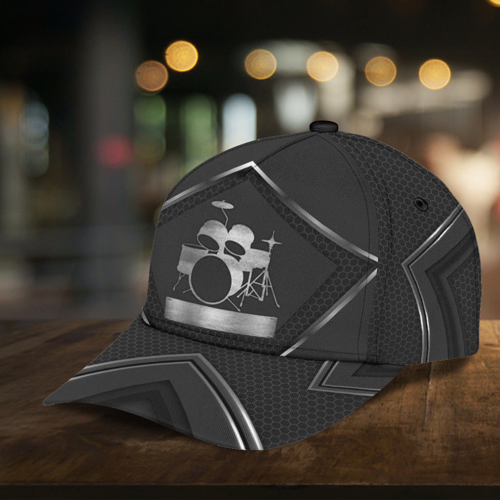 Personalized Drum Classic Cap, Personalized Gift for Music Lovers, Drum Lovers Trucker Hats Custom Hats Gifts For Men & Women