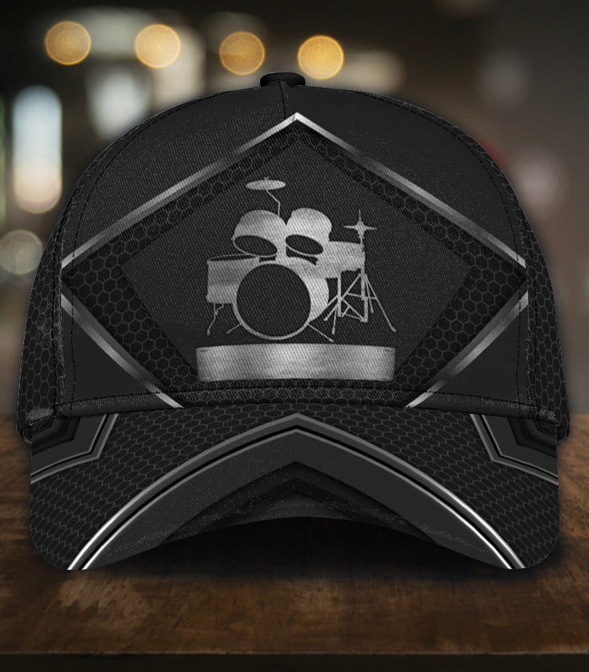 Personalized Drum Classic Cap, Personalized Gift for Music Lovers, Drum Lovers Trucker Hats Custom Hats Gifts For Men & Women