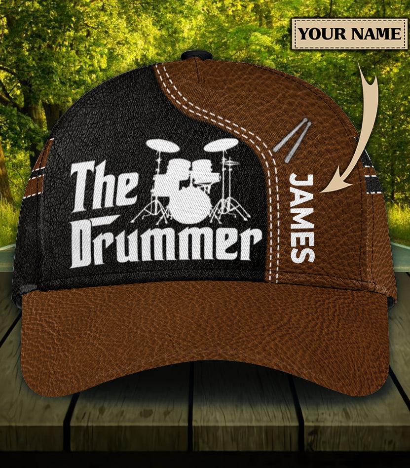 Personalized Drum Classic Cap, Personalized Gift for Music Lovers, Drum Lovers Trucker Hats Custom Hats Gifts For Men & Women