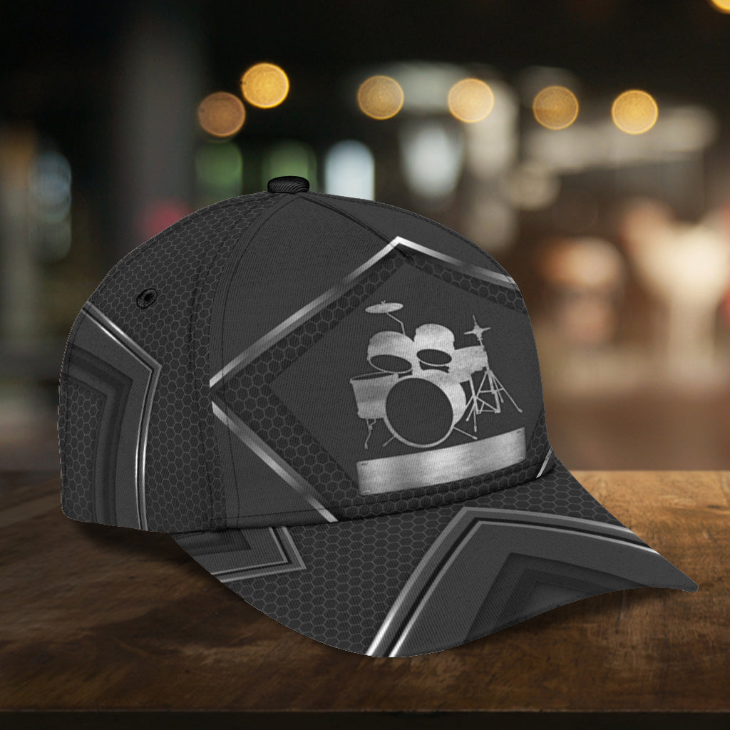 Personalized Drum Classic Cap, Personalized Gift for Music Lovers, Drum Lovers Trucker Hats Custom Hats Gifts For Men & Women