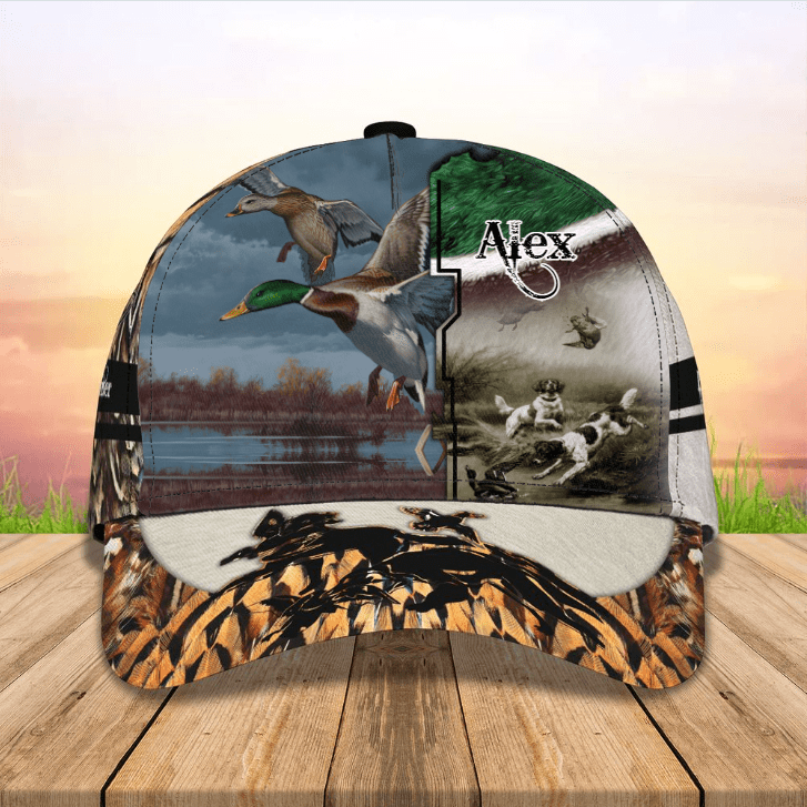 Personalized Duck 3D Classic Cap for Men,Women, Duck Hunting, Custom Name Hat for Duck Lovers Trucker Hats Custom Hats Gifts For Men & Women