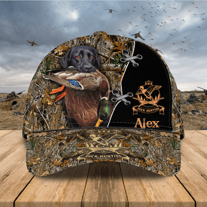 Personalized Duck 3D Classic Cap for Men,Women, Duck Hunting, Custom Name Hat for Duck Lovers Trucker Hats Custom Hats Gifts For Men & Women