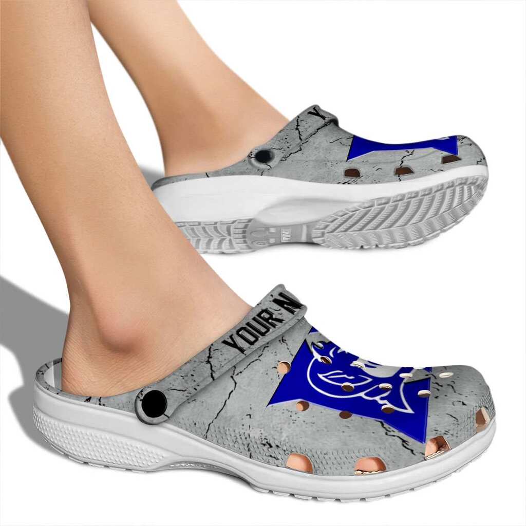 Personalized Duke Blue Devils Cracked Texture ClogTVC1801987 - Image 2