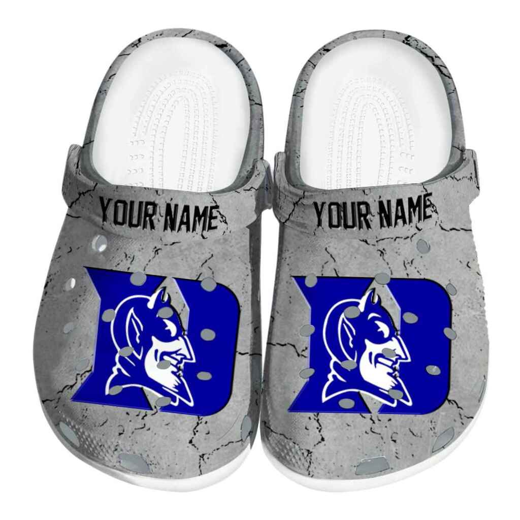 Personalized Duke Blue Devils Cracked Texture ClogTVC1801987