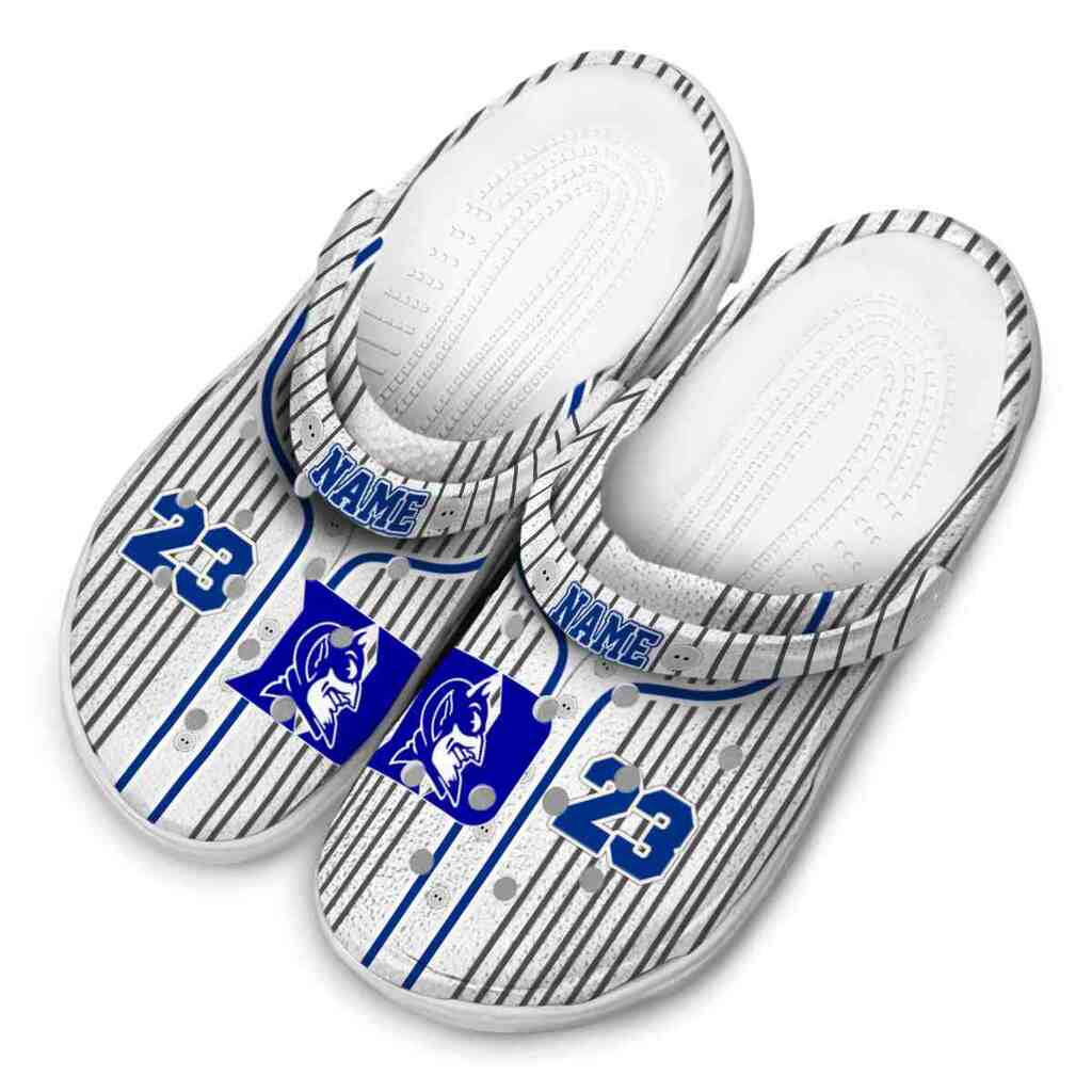 Personalized Duke Blue Devils Pinstripe Pattern ClogTVC1801987 - Image 4