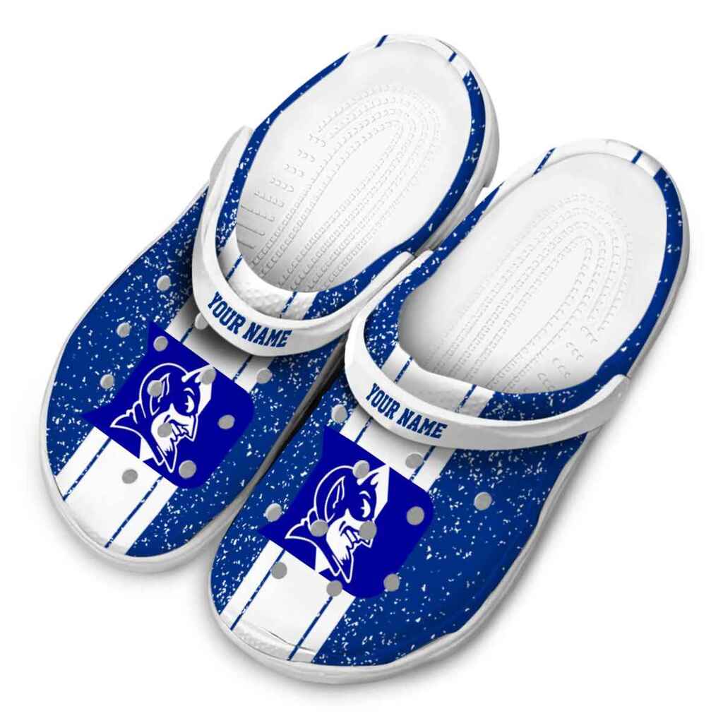Personalized Duke Blue Devils Vertical Stripes ClogTVC1801988 - Image 4