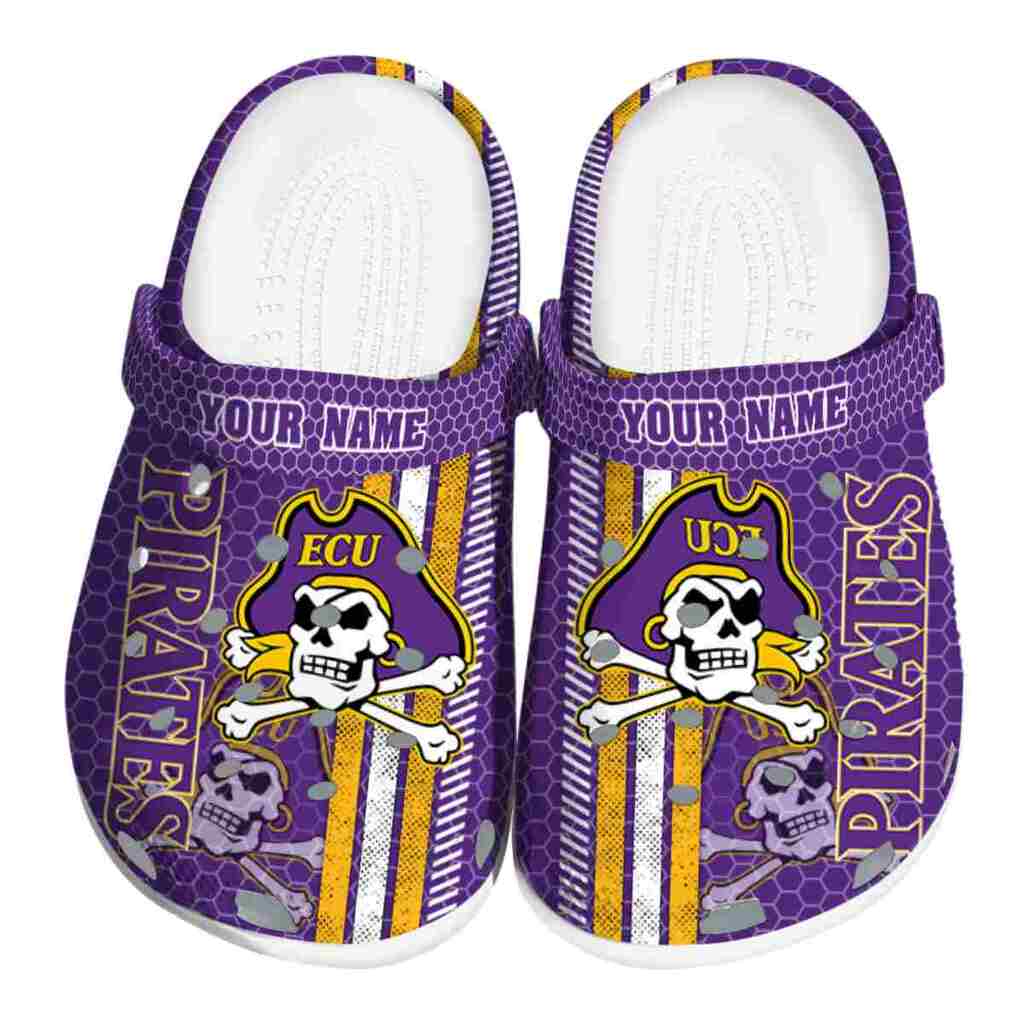 Personalized East Carolina Pirates Contrasting Stripes ClogTVC1801722