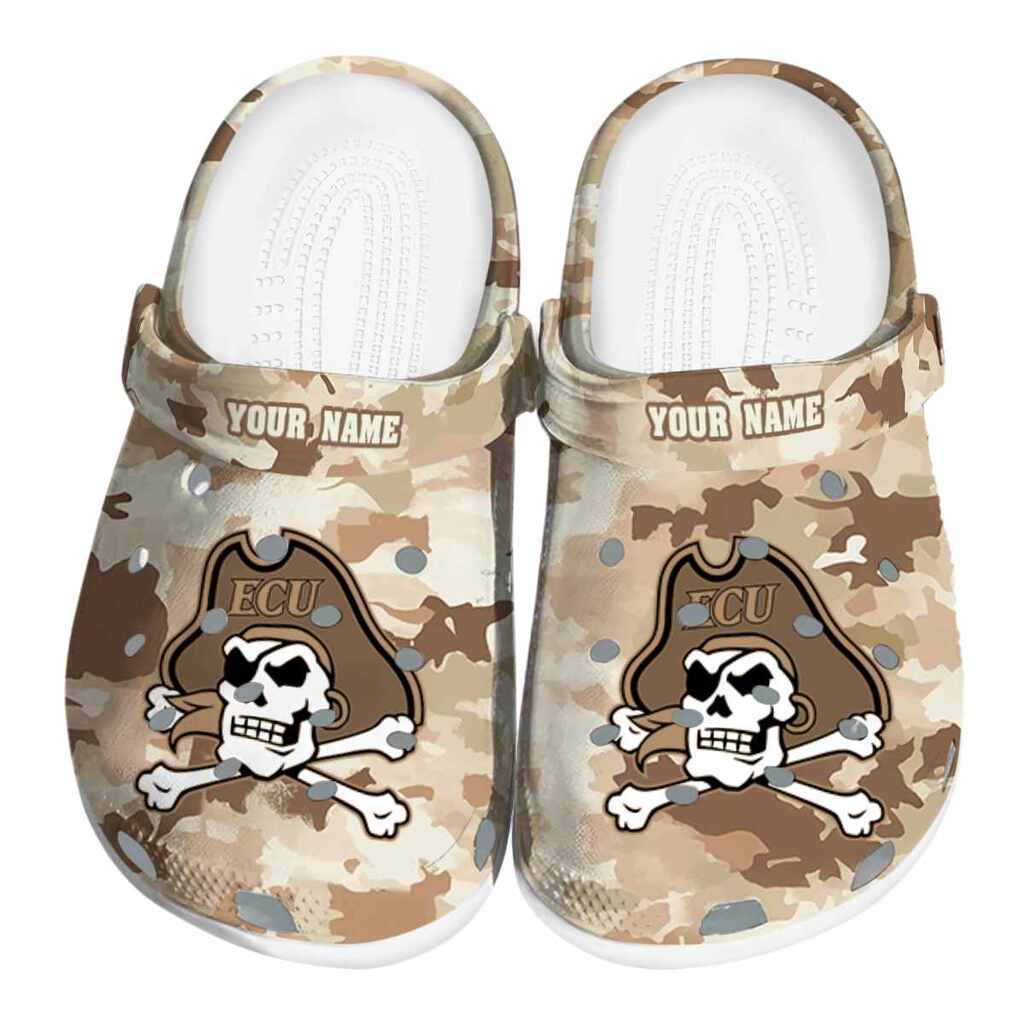 Personalized East Carolina Pirates Desert Camo ClogTVC1801766