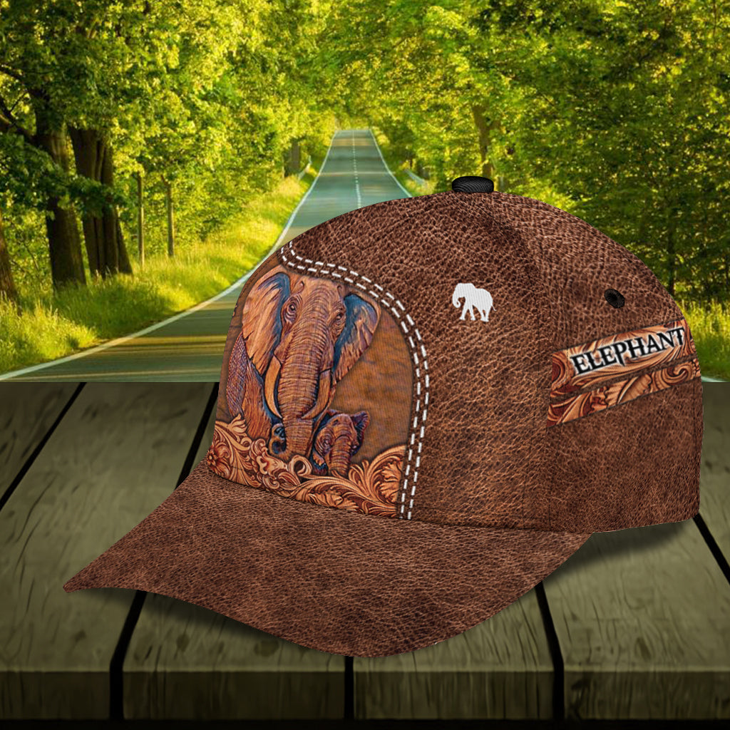 Personalized Elephant Classic Cap, Personalized Gift for Elephant Lovers Trucker Hats Custom Hats Gifts For Men & Women