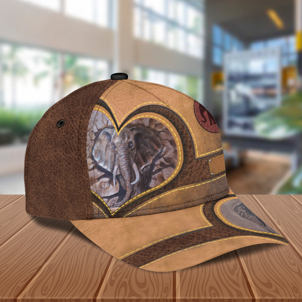 Personalized Elephant Classic Cap, Personalized Gift for Elephant Lovers Trucker Hats Custom Hats Gifts For Men & Women