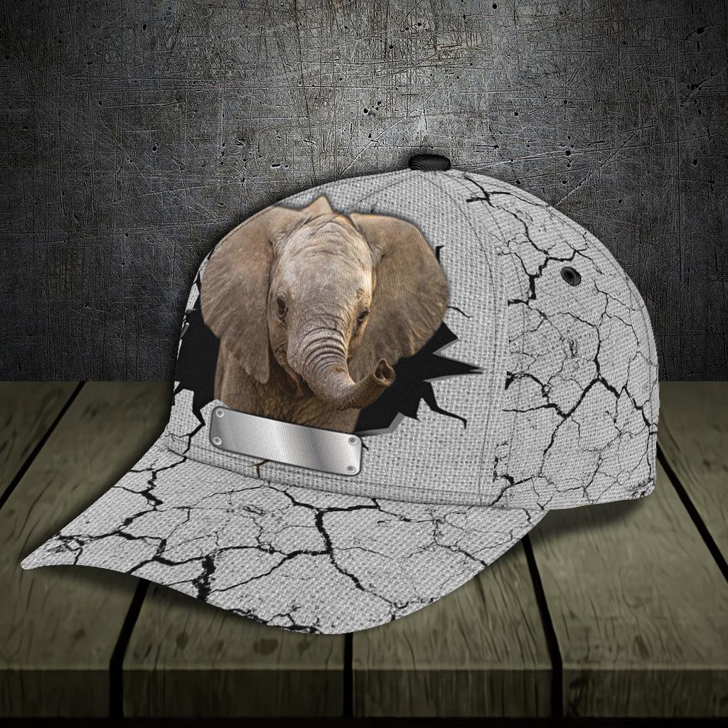 Personalized Elephant Classic Cap, Personalized Gift for Elephant Lovers Trucker Hats Custom Hats Gifts For Men & Women