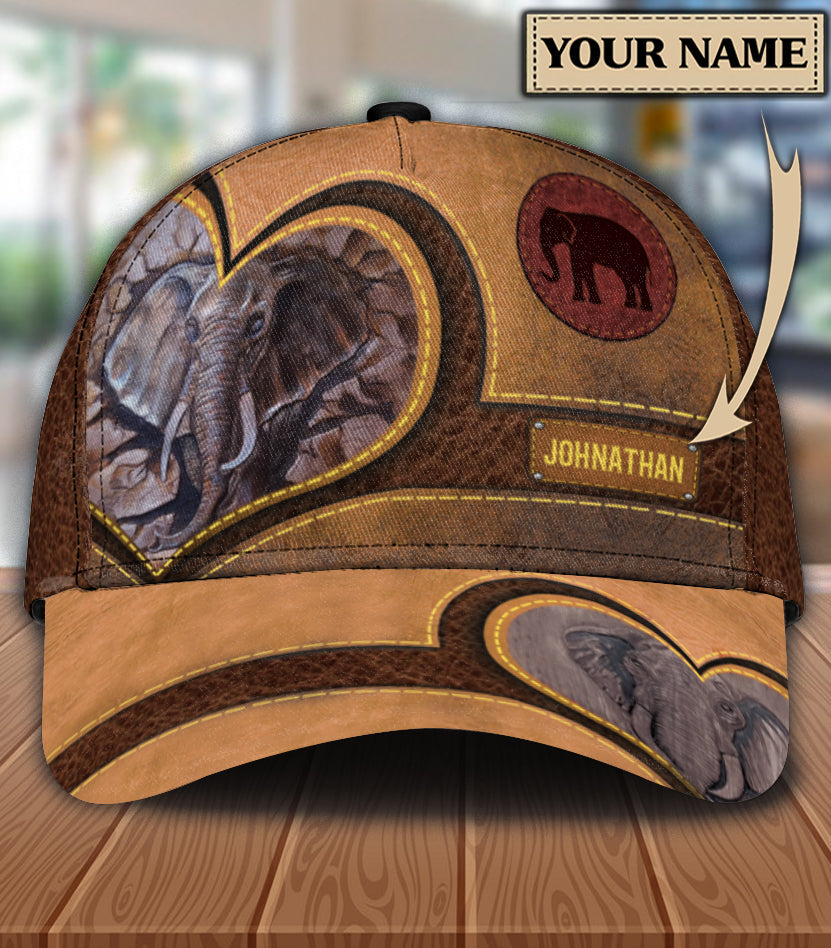 Personalized Elephant Classic Cap, Personalized Gift for Elephant Lovers Trucker Hats Custom Hats Gifts For Men & Women