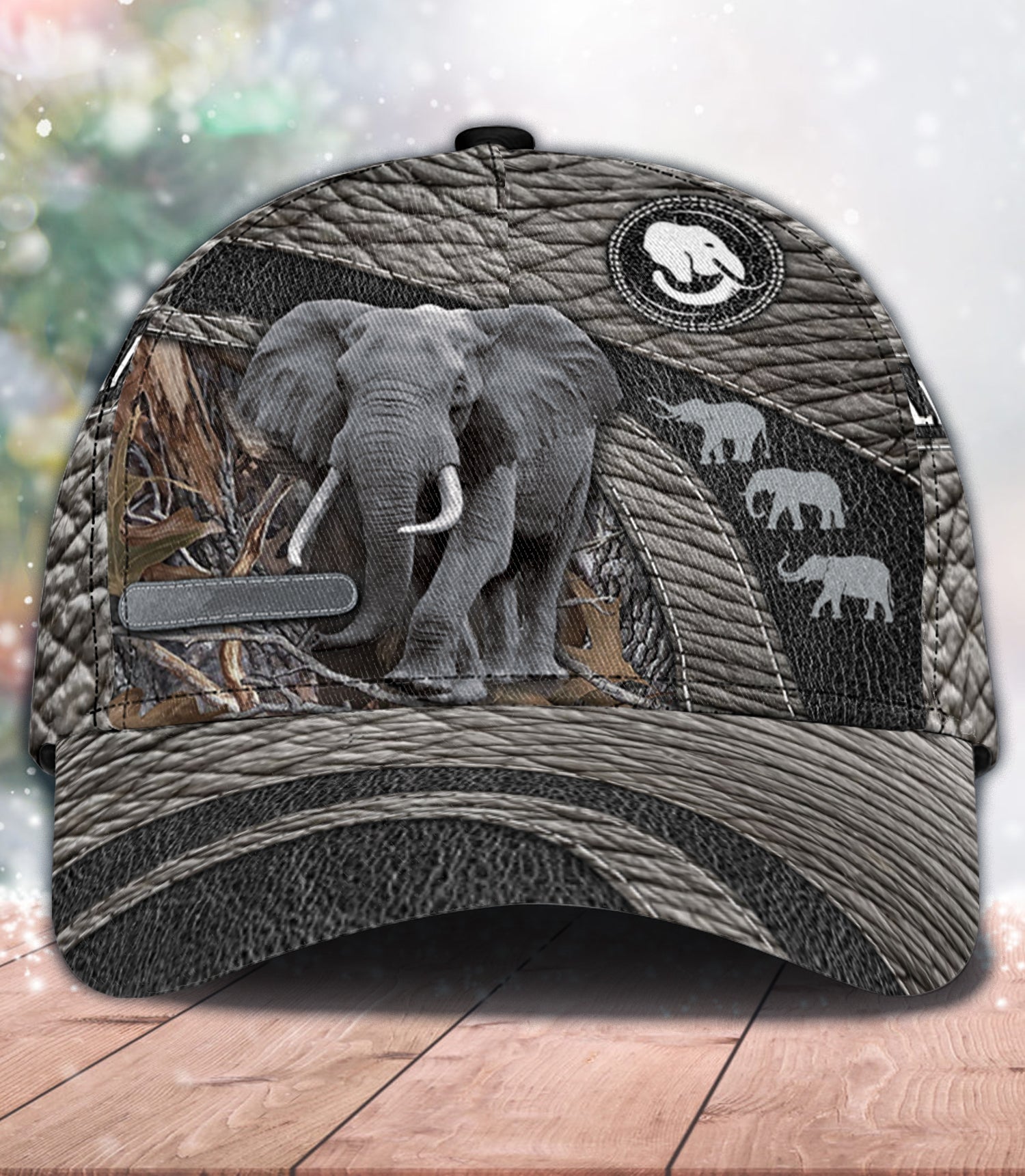 Personalized Elephant Classic Cap, Personalized Gift for Elephant Lovers Trucker Hats Custom Hats Gifts For Men & Women