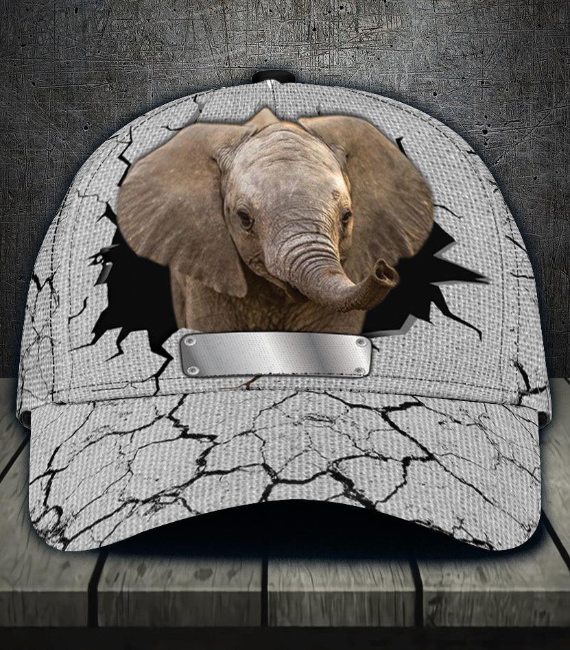 Personalized Elephant Classic Cap, Personalized Gift for Elephant Lovers Trucker Hats Custom Hats Gifts For Men & Women