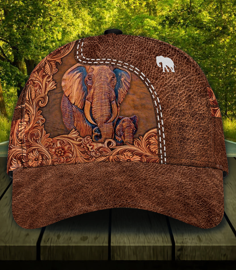 Personalized Elephant Classic Cap, Personalized Gift for Elephant Lovers Trucker Hats Custom Hats Gifts For Men & Women