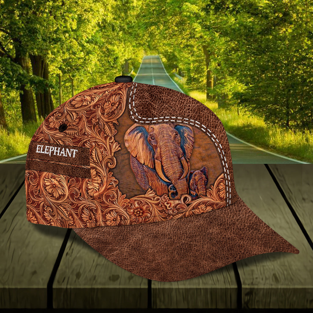 Personalized Elephant Classic Cap, Personalized Gift for Elephant Lovers Trucker Hats Custom Hats Gifts For Men & Women