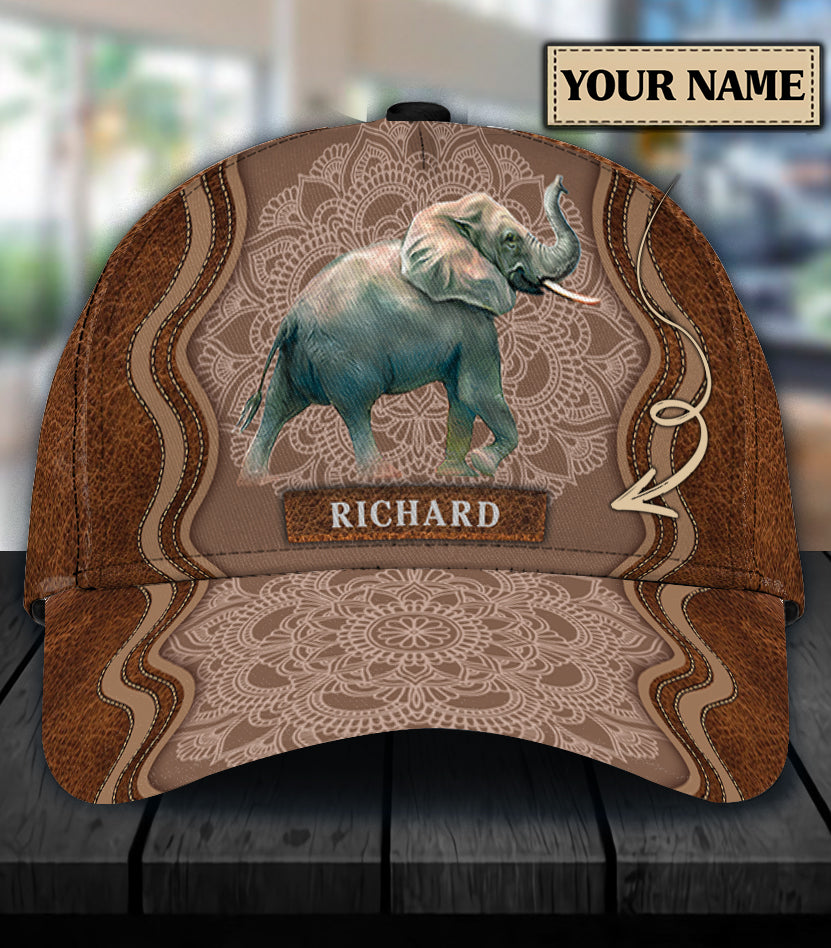 Personalized Elephant Classic Cap, Personalized Gift for Elephant Lovers Trucker Hats Custom Hats Gifts For Men & Women