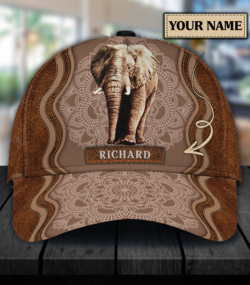 Personalized Elephant Classic Cap, Personalized Gift for Elephant Lovers Trucker Hats Custom Hats Gifts For Men & Women