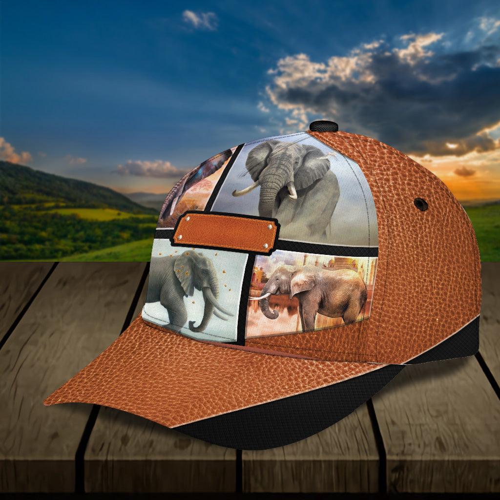 Personalized Elephant Classic Cap, Personalized Gift for Elephant Lovers Trucker Hats Custom Hats Gifts For Men & Women