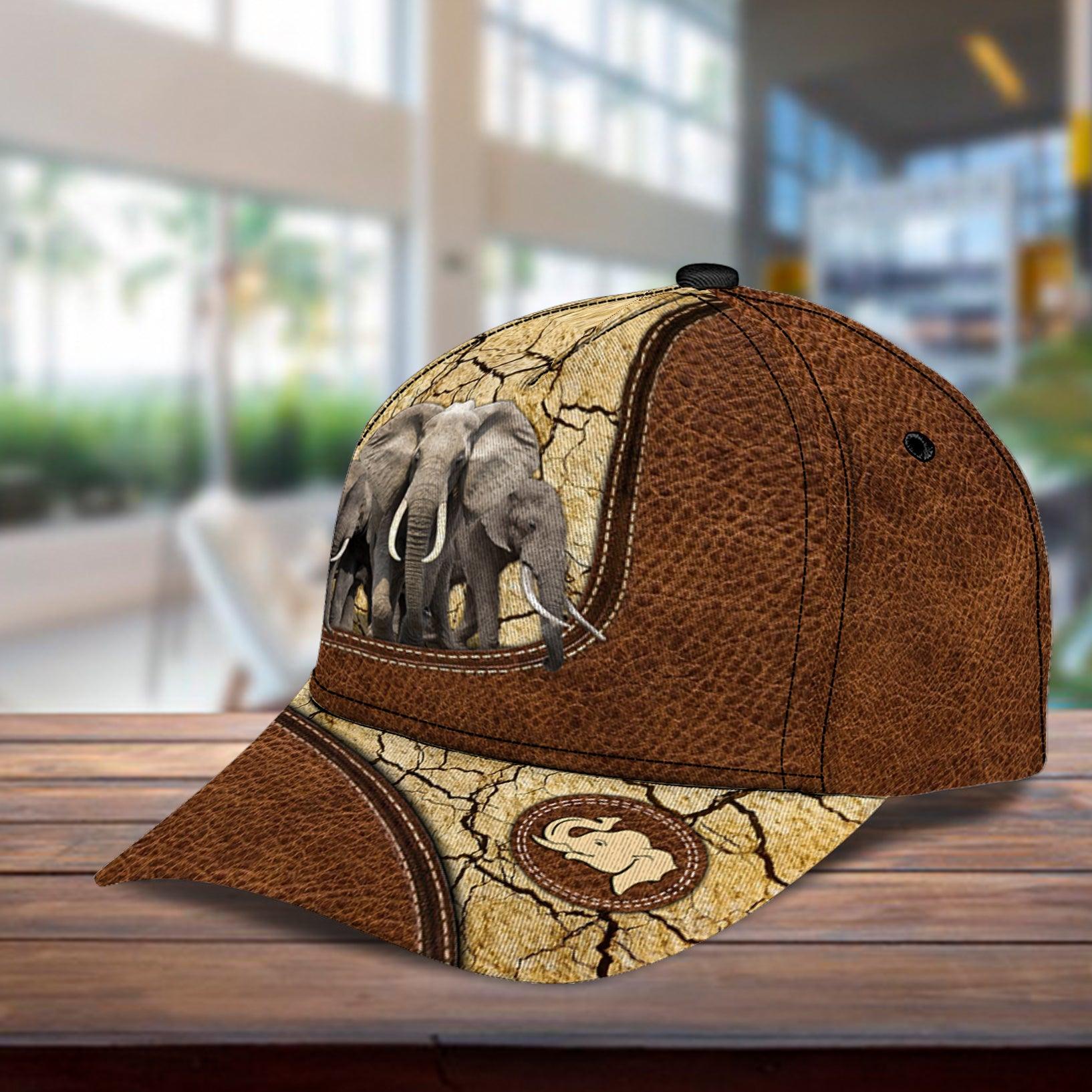 Personalized Elephant Classic Cap, Personalized Gift for Elephant Lovers Trucker Hats Custom Hats Gifts For Men & Women