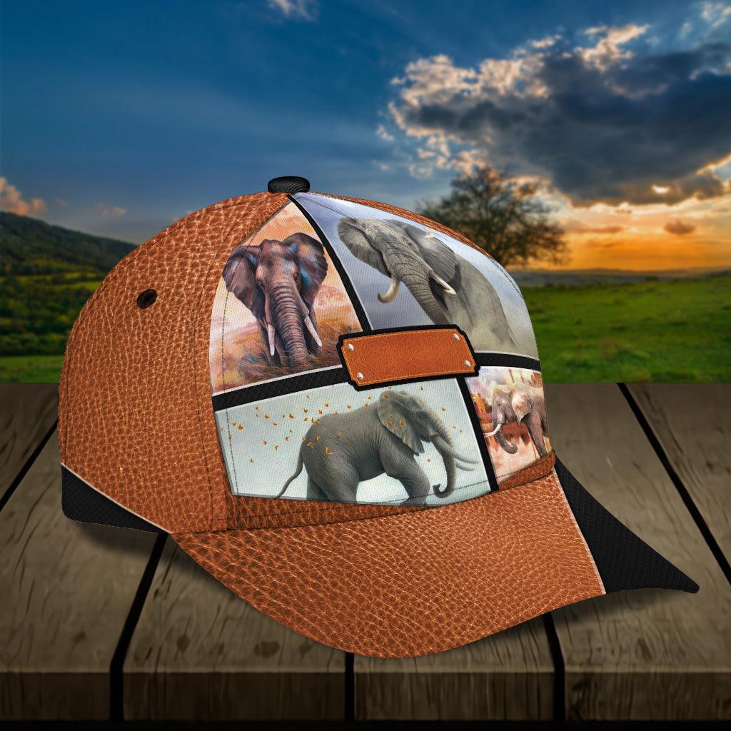 Personalized Elephant Classic Cap, Personalized Gift for Elephant Lovers Trucker Hats Custom Hats Gifts For Men & Women