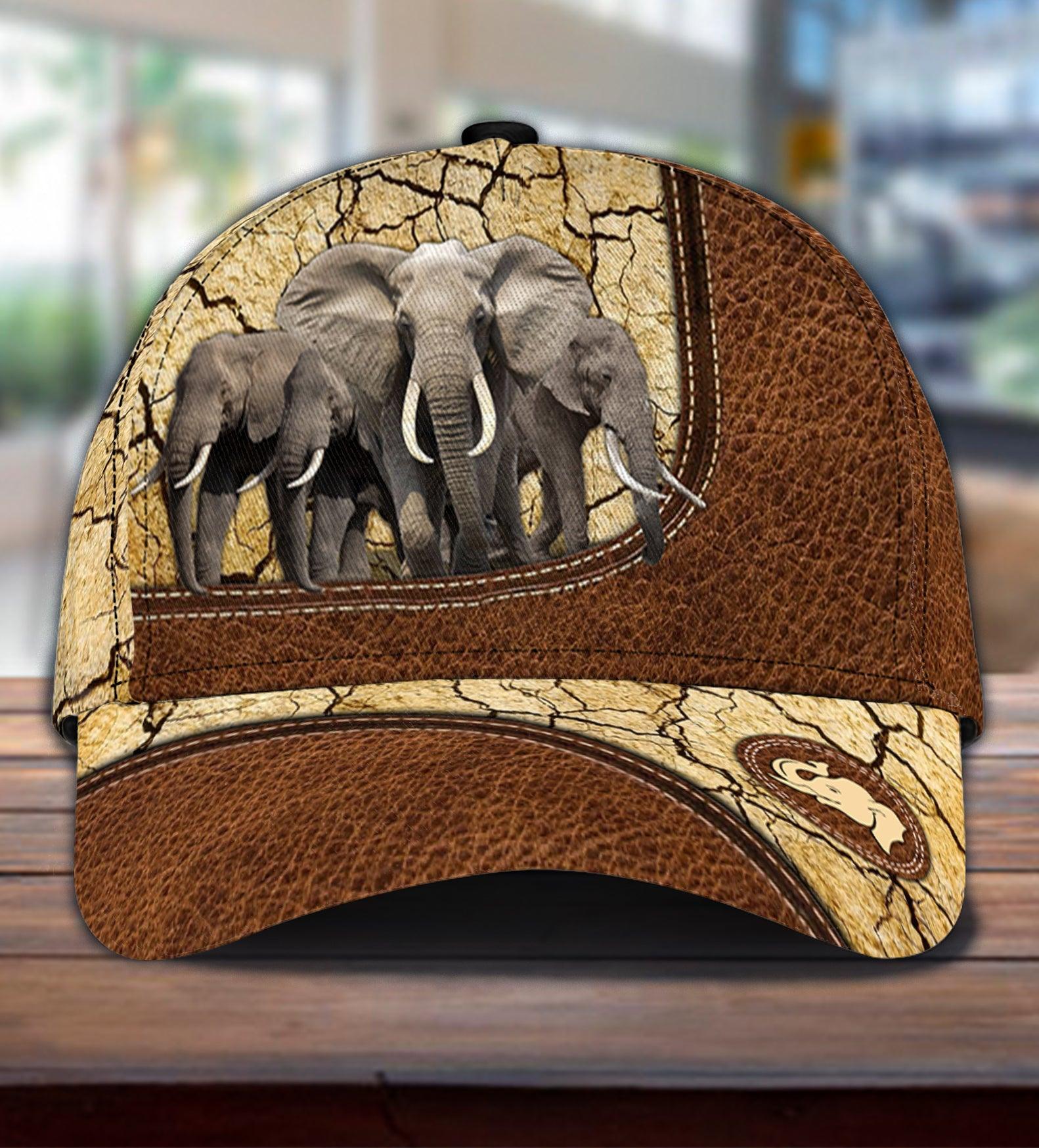 Personalized Elephant Classic Cap, Personalized Gift for Elephant Lovers Trucker Hats Custom Hats Gifts For Men & Women