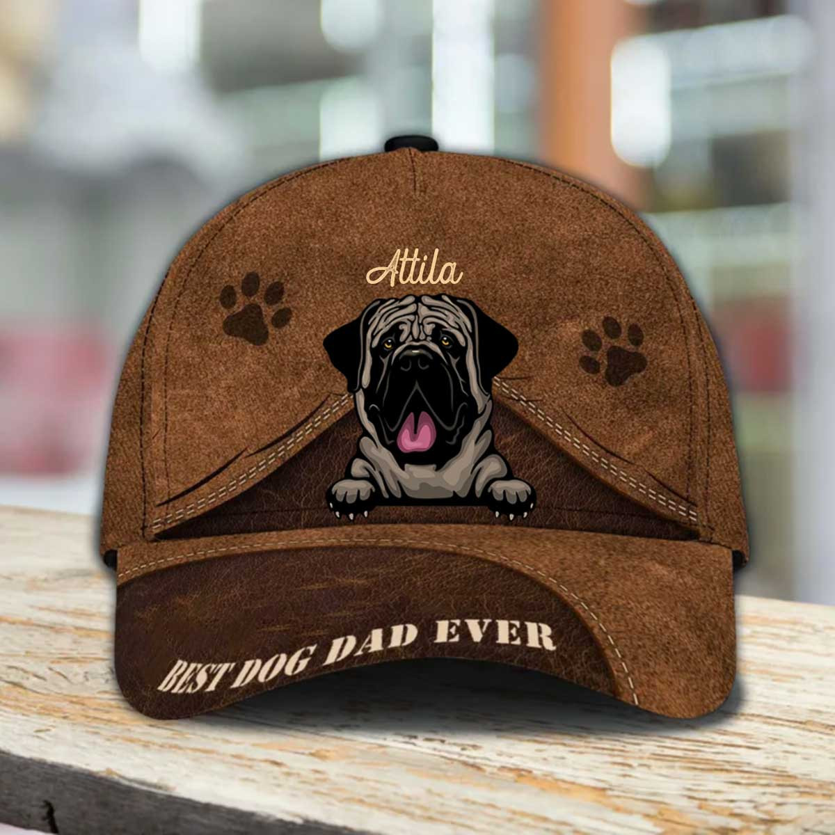 Personalized English Mastiff Hat, Custom Photo English Mastiff 3D Cap for Mom Trucker Hats Custom Hats Gifts For Men & Women