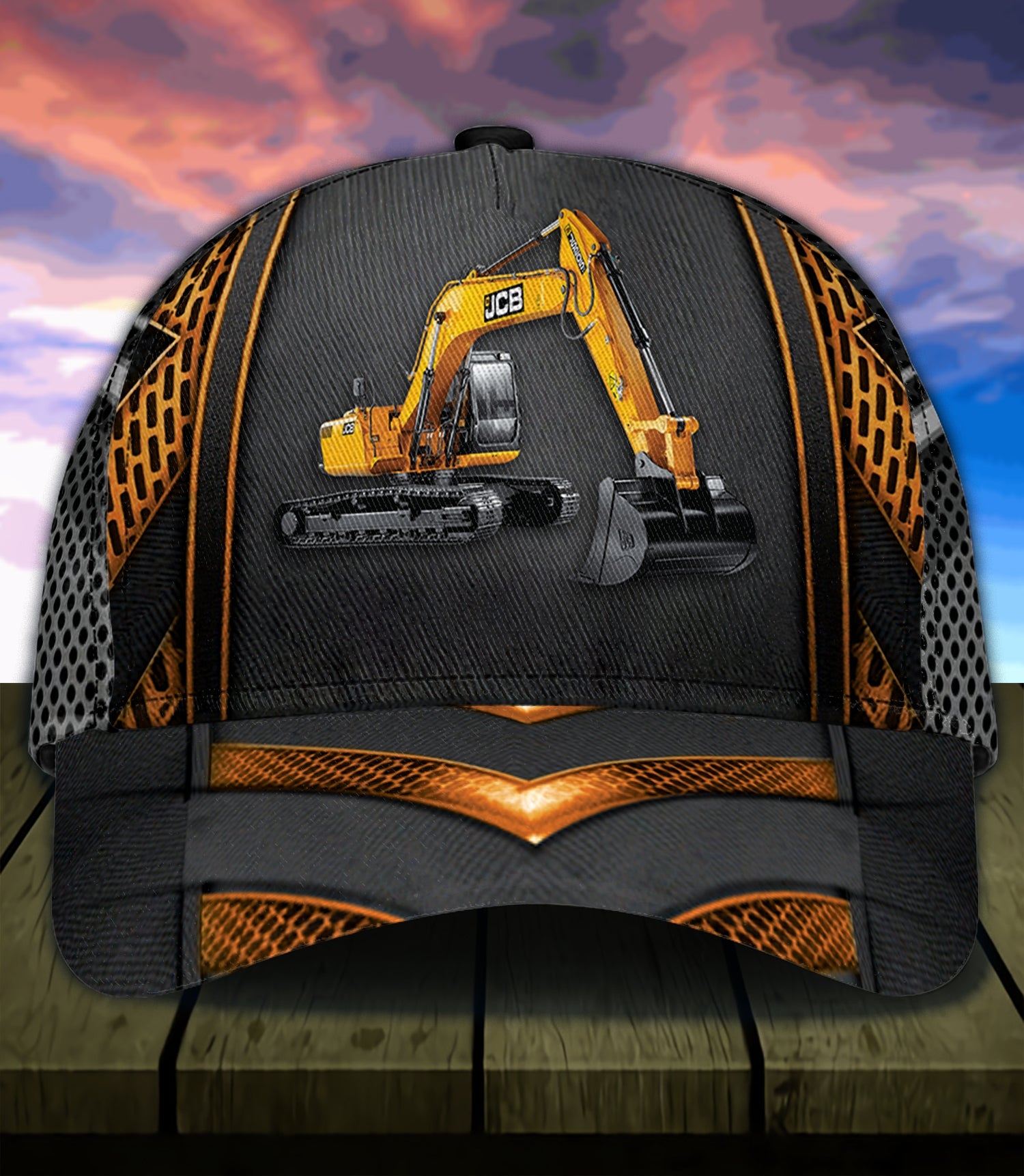 Personalized Excavator Classic Cap Trucker Hats Custom Hats Gifts For Men & Women