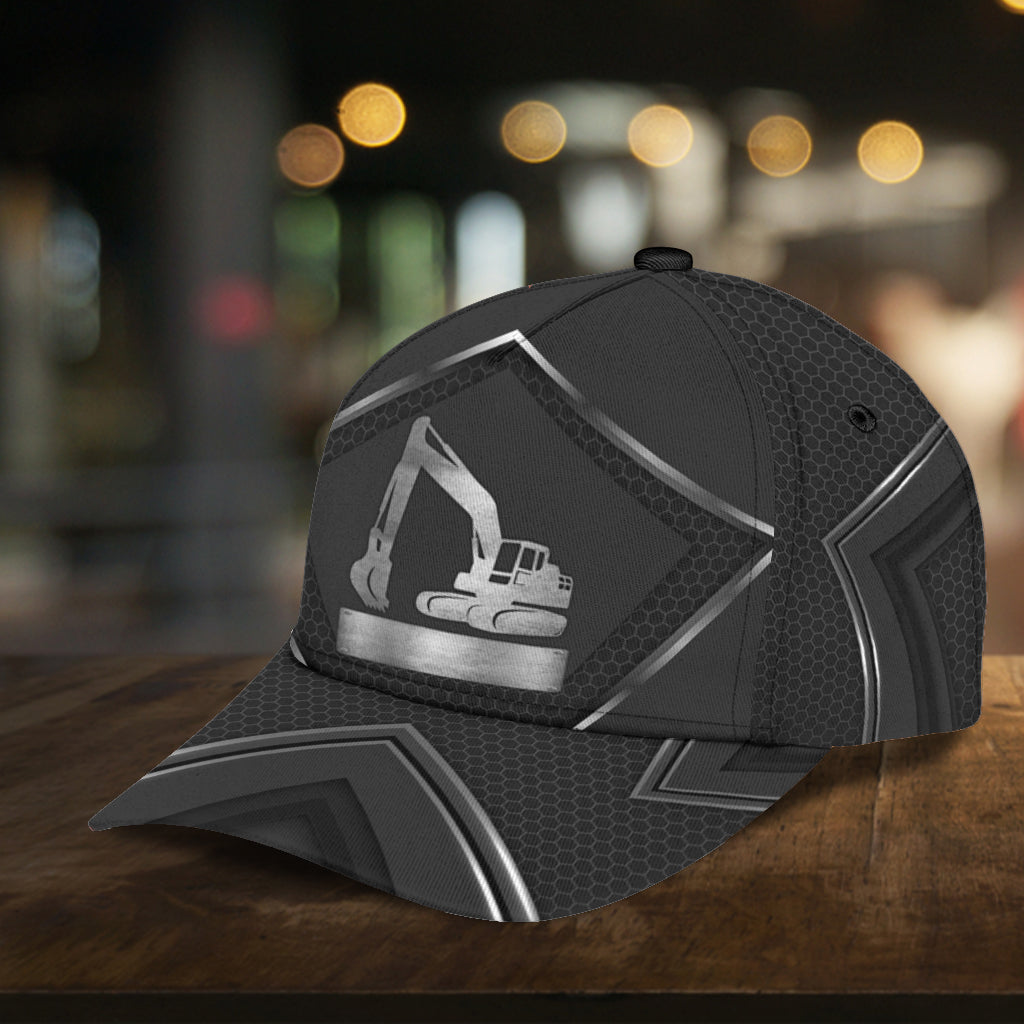 Personalized Excavator Classic Cap Trucker Hats Custom Hats Gifts For Men & Women