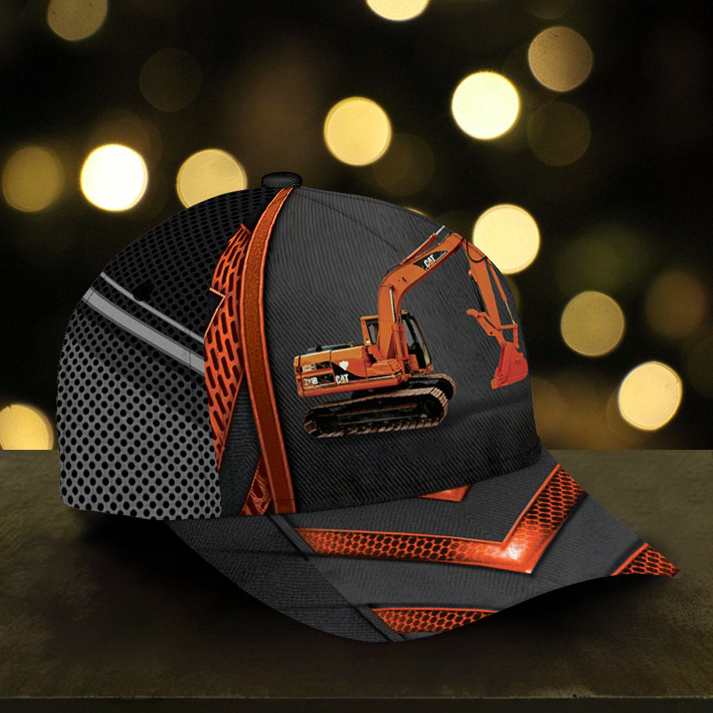 Personalized Excavator Classic Cap Trucker Hats Custom Hats Gifts For Men & Women