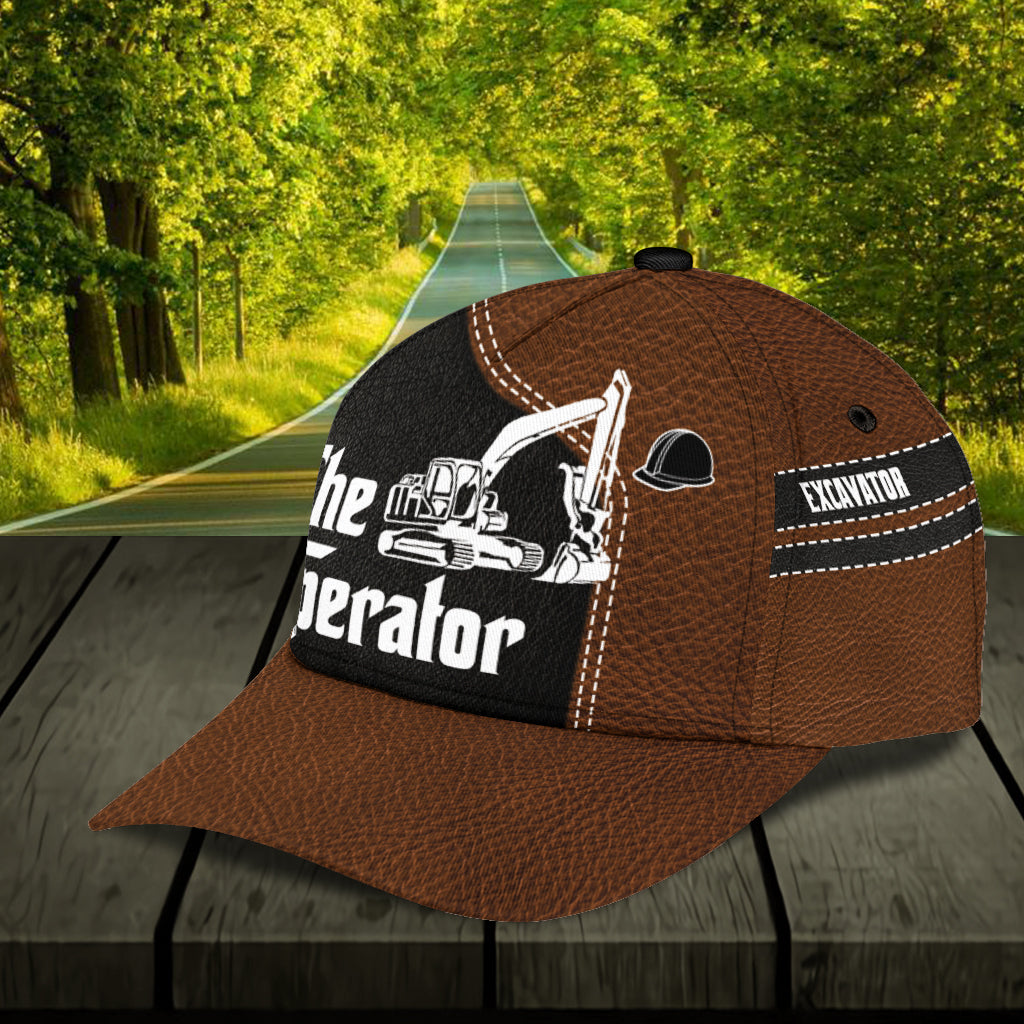 Personalized Excavator Classic Cap Trucker Hats Custom Hats Gifts For Men & Women