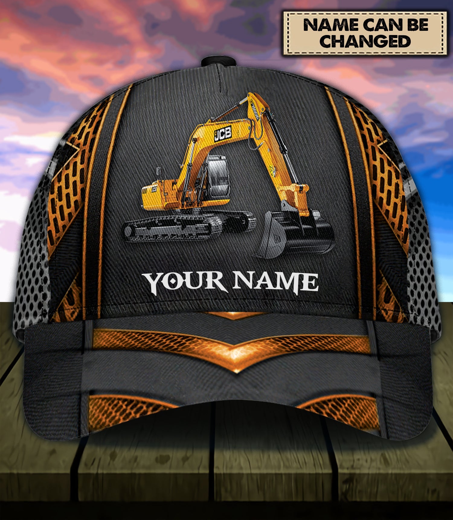 Personalized Excavator Classic Cap Trucker Hats Custom Hats Gifts For Men & Women