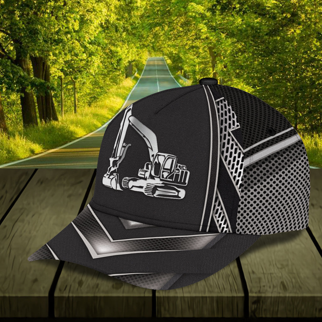 Personalized Excavator Classic Cap Trucker Hats Custom Hats Gifts For Men & Women