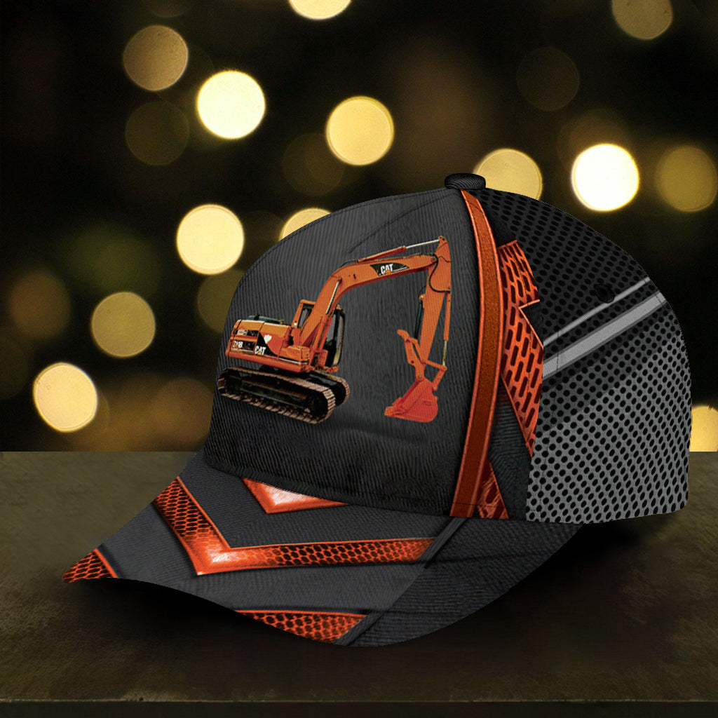 Personalized Excavator Classic Cap Trucker Hats Custom Hats Gifts For Men & Women