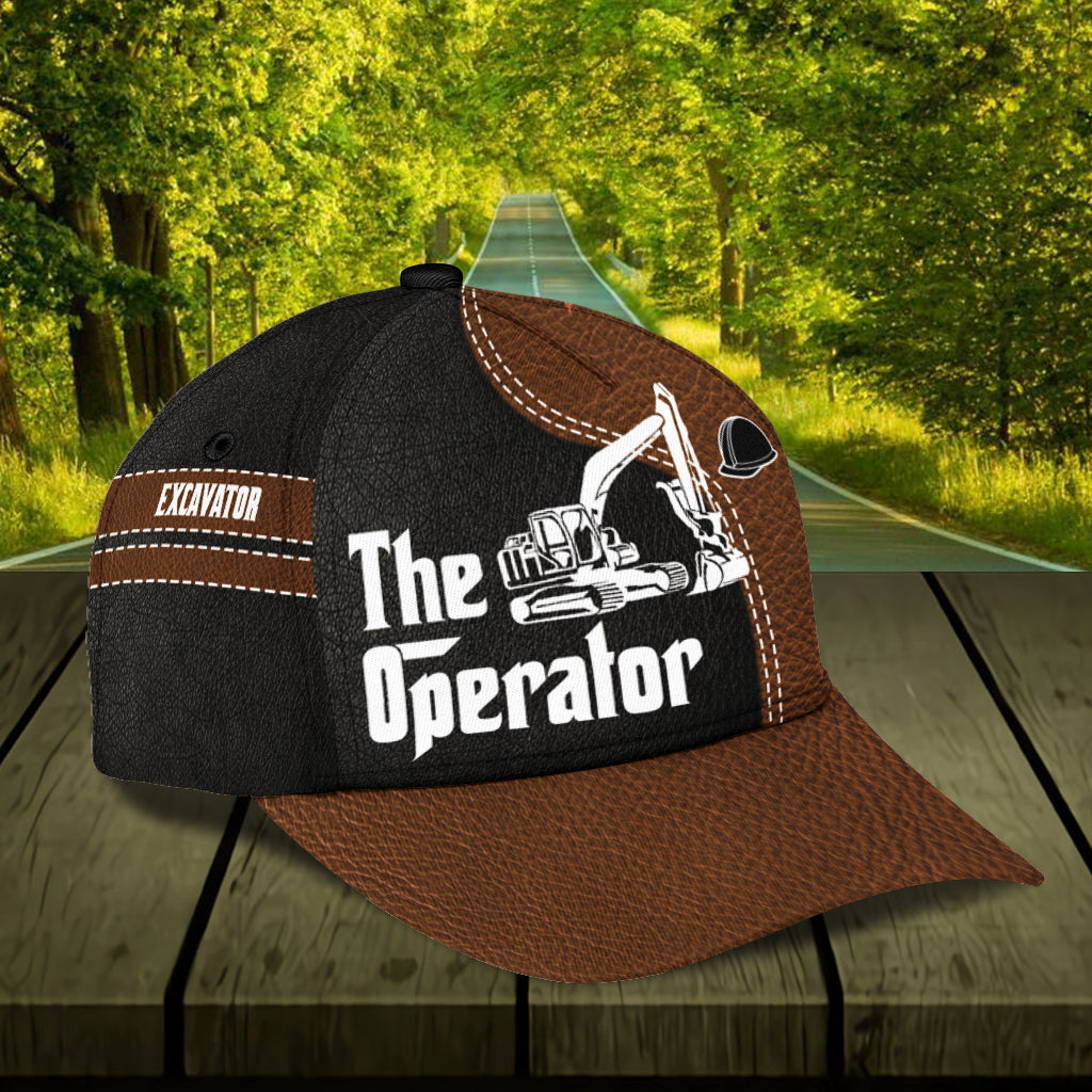 Personalized Excavator Classic Cap Trucker Hats Custom Hats Gifts For Men & Women