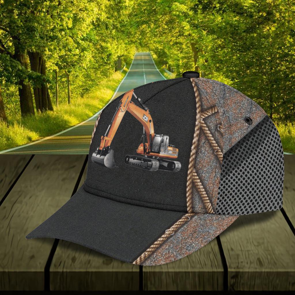 Personalized Excavator Classic Cap Trucker Hats Custom Hats Gifts For Men & Women